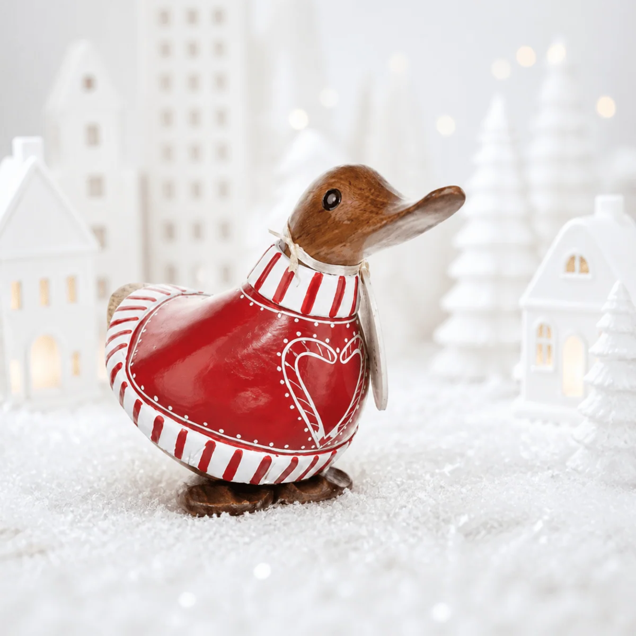 Candy Cane Christmas Ducky Red Heart Jumper