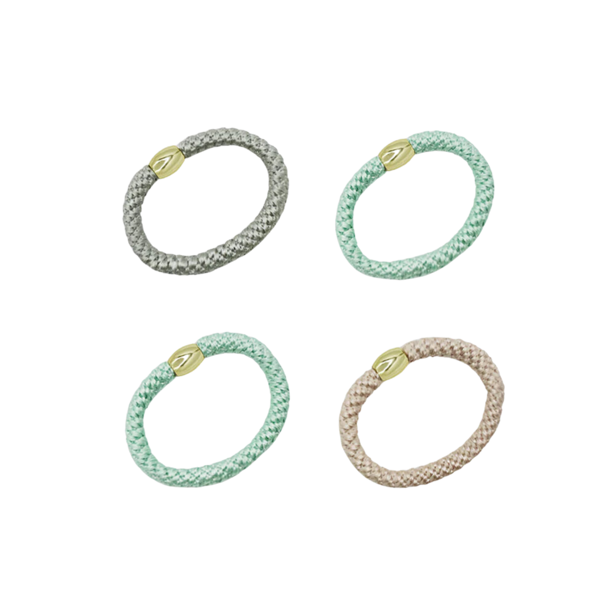 Harvey Hair Ties Set Seafoam