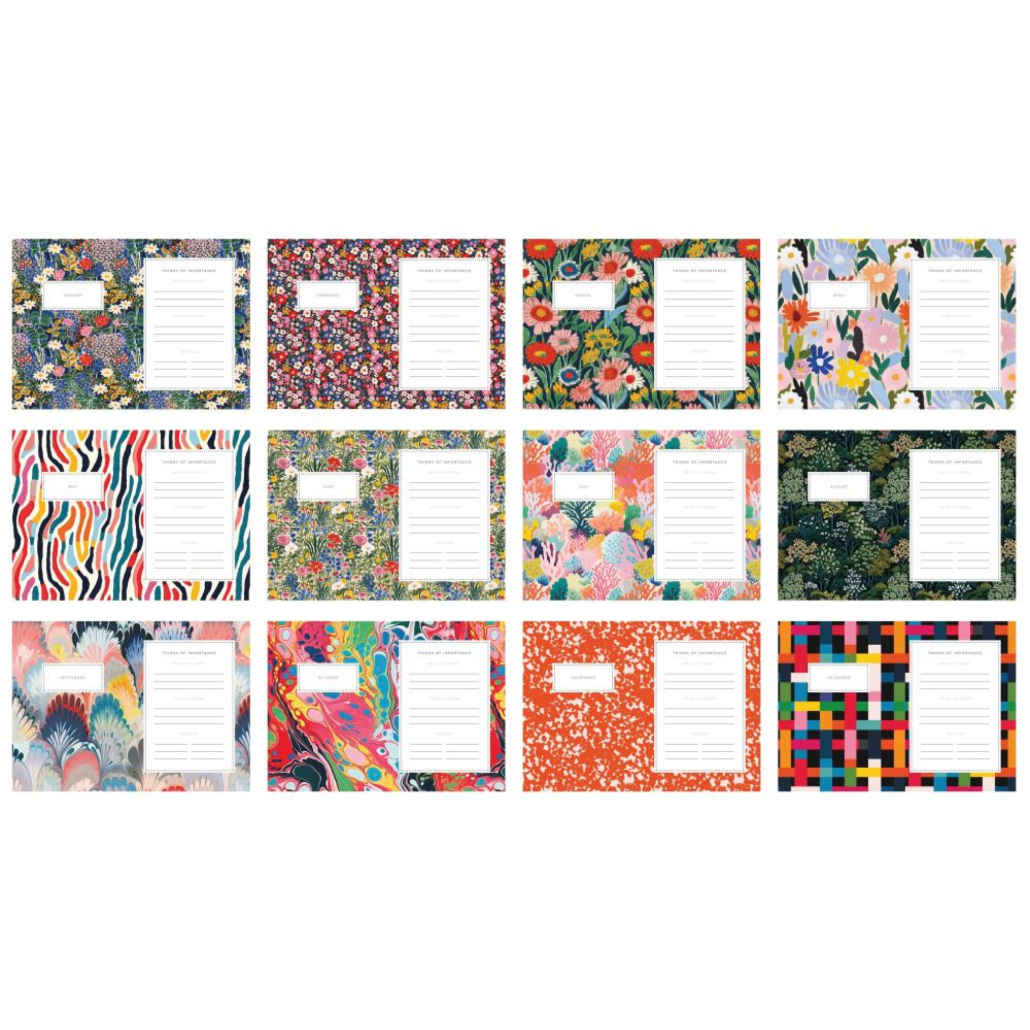 A5 2026 Diary Gouache Floral