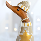Christmas Gilded Caramel Duckling Star Jumper