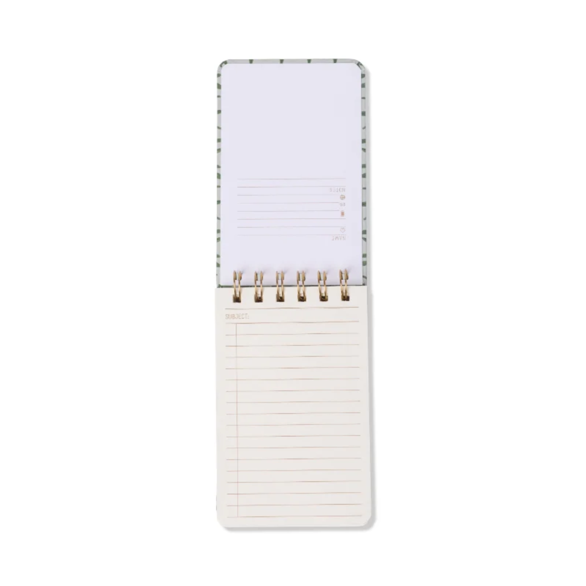 Tulip Twin Wire Notepad Green Vine