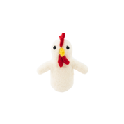 Felted Finger Puppet Chicken