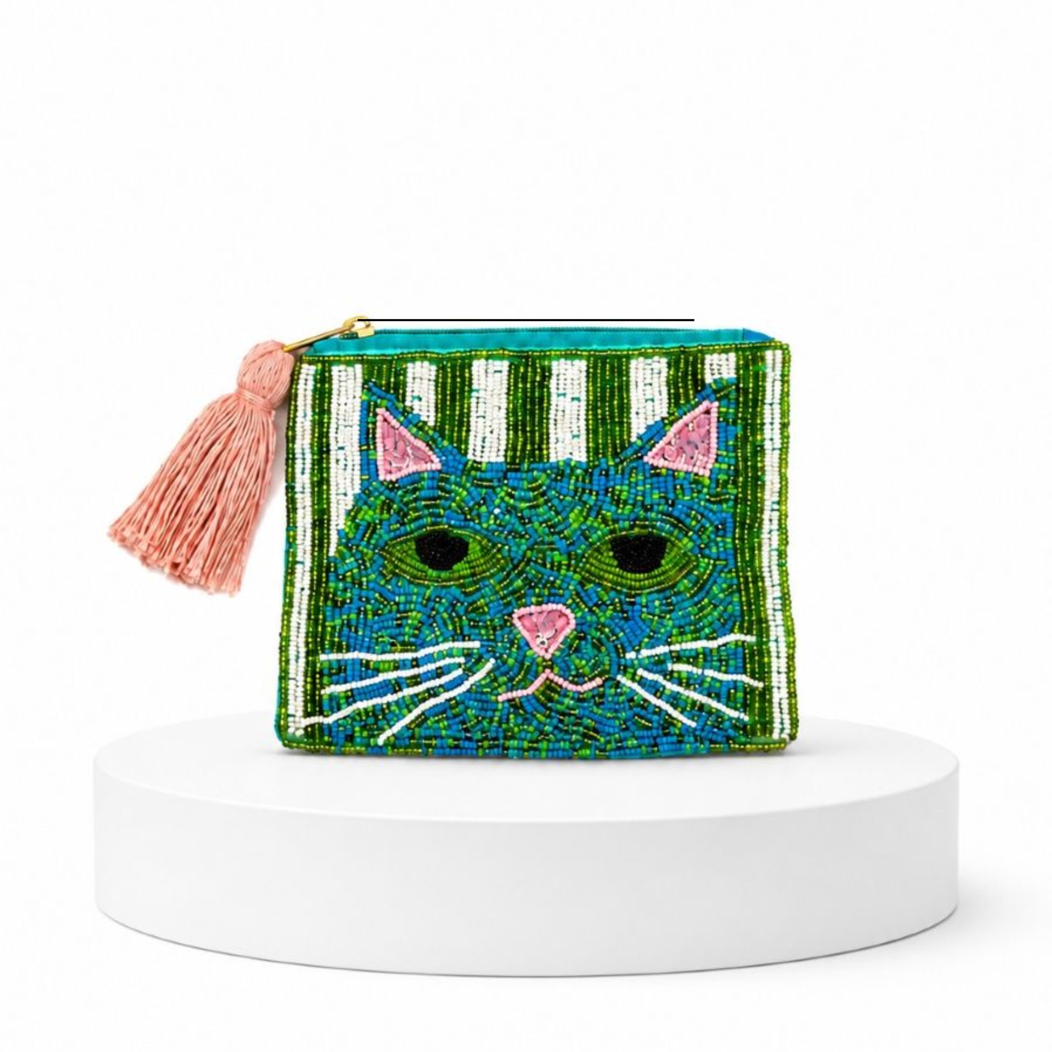 Tulla Beaded Cat Purse