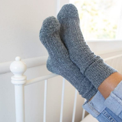 Fine Merino Wool Winter Health Sock Bluestone