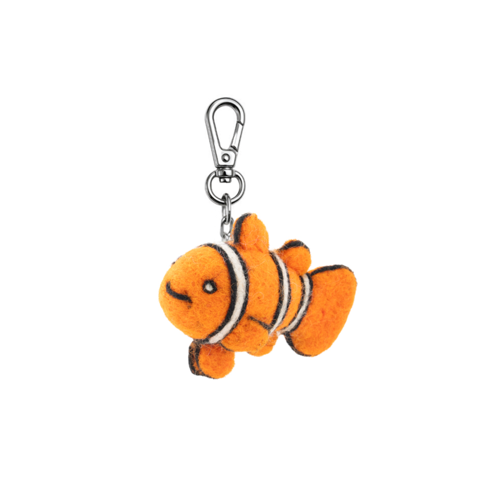 Felt Clownfish Keychain