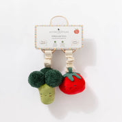 2 Pack Mini Market Brunch Stroller Toy Broccoli & Tomato