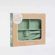 Silicone Feeding Set Light Sage