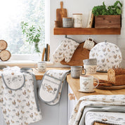 3 Pack Of Tea Towels Country Animals