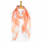 Orange Gingham Scarf