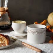 The Original Butter Bell® Crock Antique White Linen