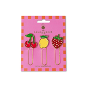 Set Of 3 Paperclips Fruit