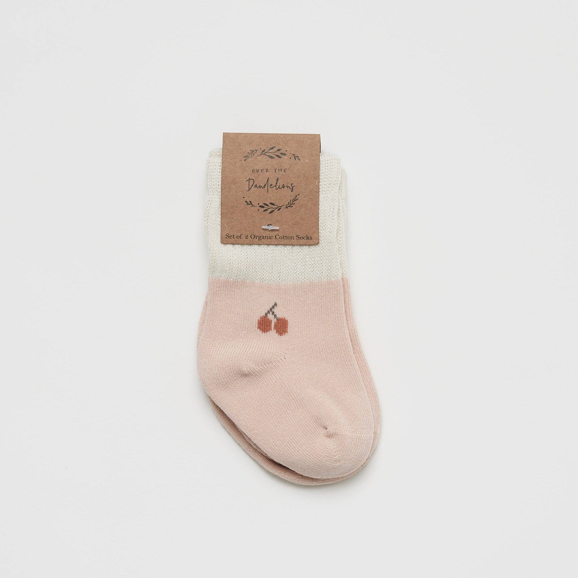 Set Of 2 Socks Cherry