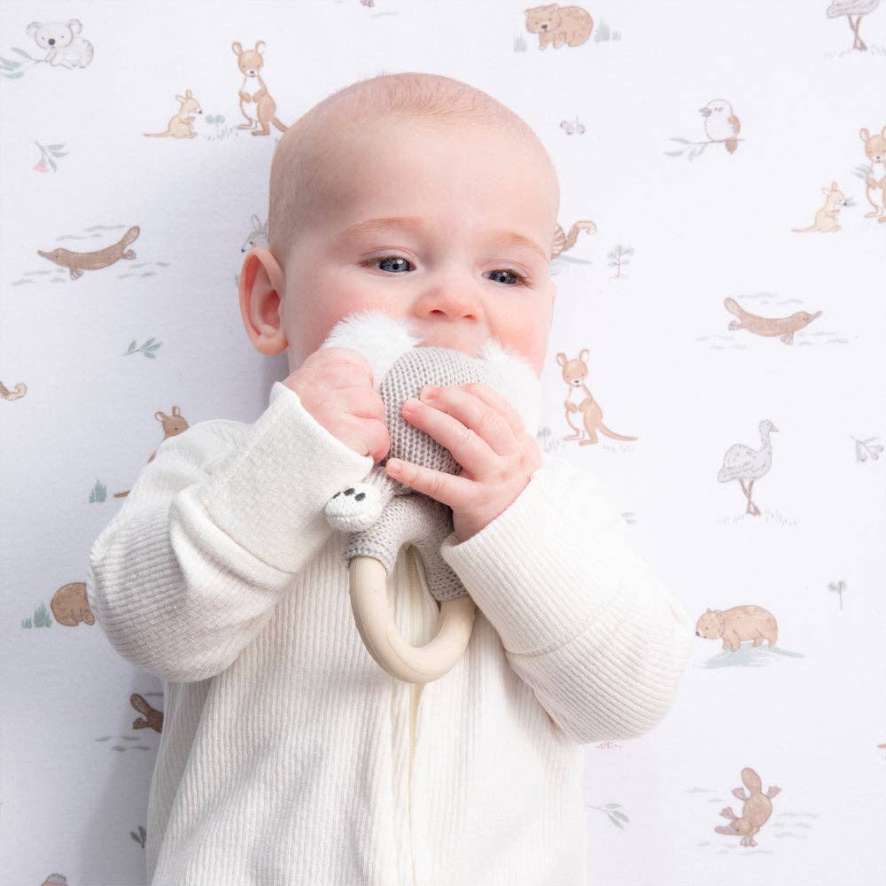 Teething Ring Rattle Koala