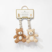 2 Pack Stroller Toy Cuddly Bears