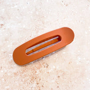 Madelyn Matte Large Hair Clip Rust