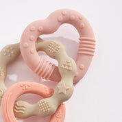 Silicone Bunny Teether Pink