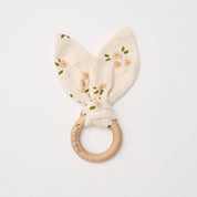 Organic Bunny Ears Teether Daisy