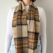 Stewart Natural Dress Scottish Tartan Lambswool Scarf