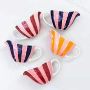 Pink & Red Stripe Gravy Jug