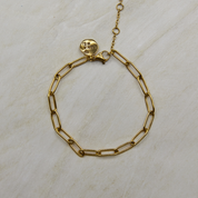 Paperclip Bracelet Gold