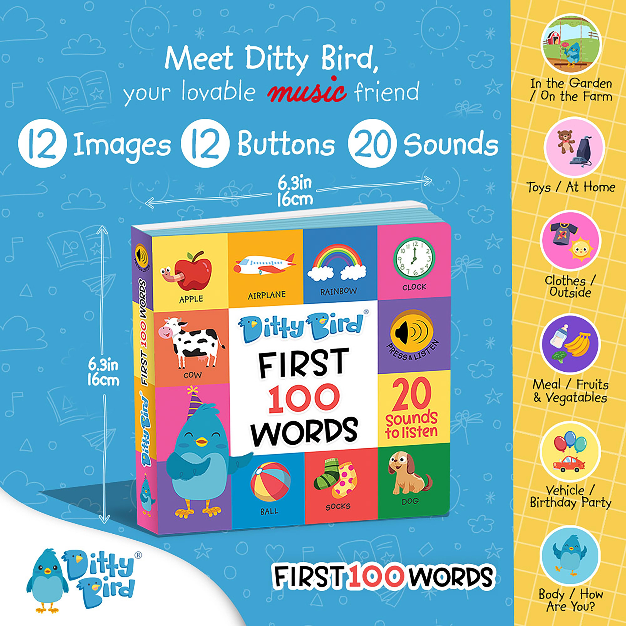First 100 Words Board Book