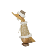 Christmas Gilded Caramel Duckling Snowflake