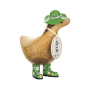 Floral Hat & Boots Ducky Green 2.0