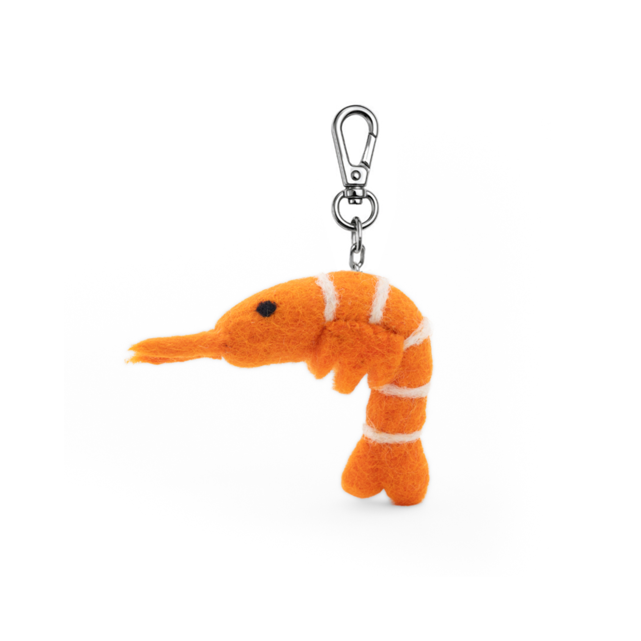 Felt Prawn Keychain