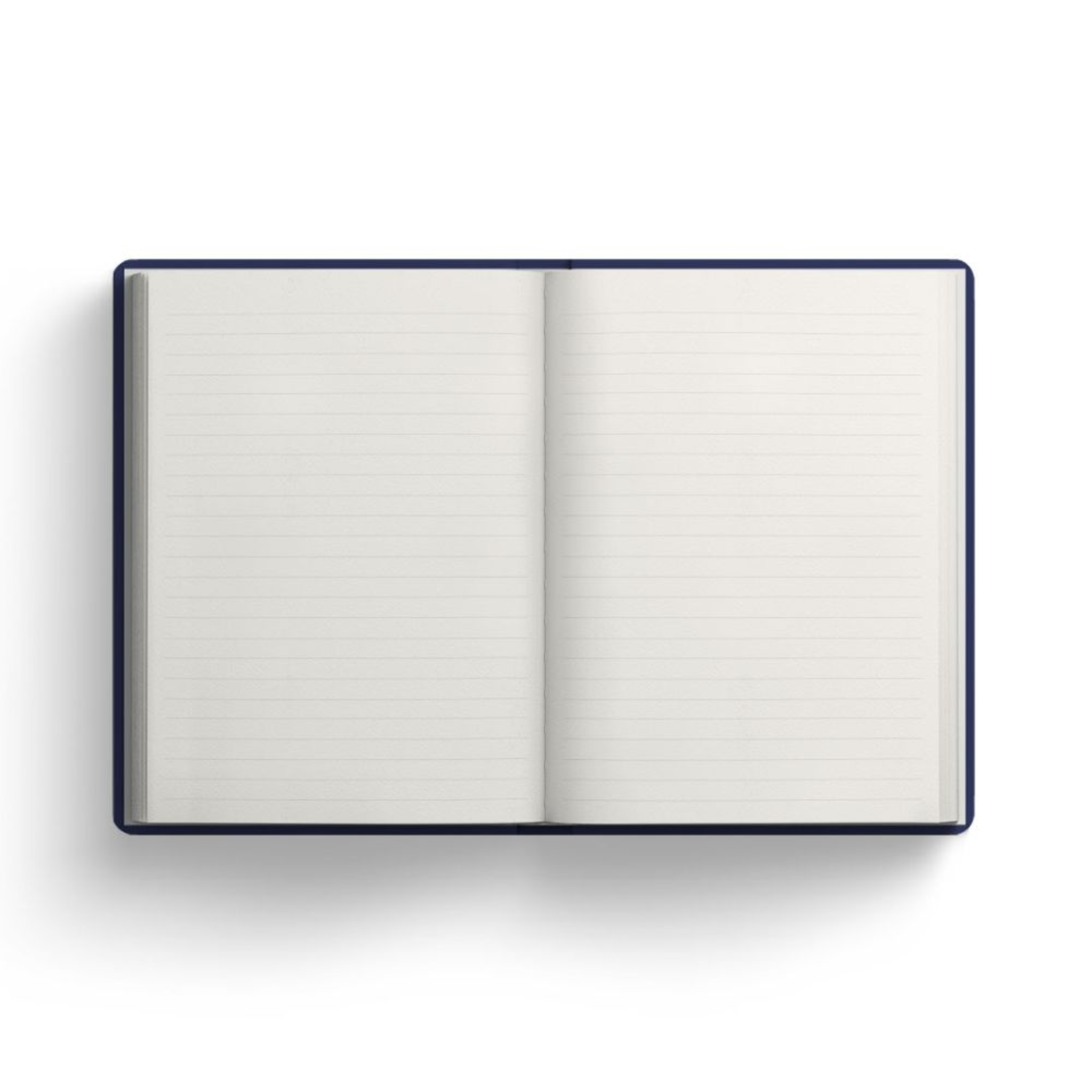 A5 Premium Hard Cover Notebook Blue Stripe Floral