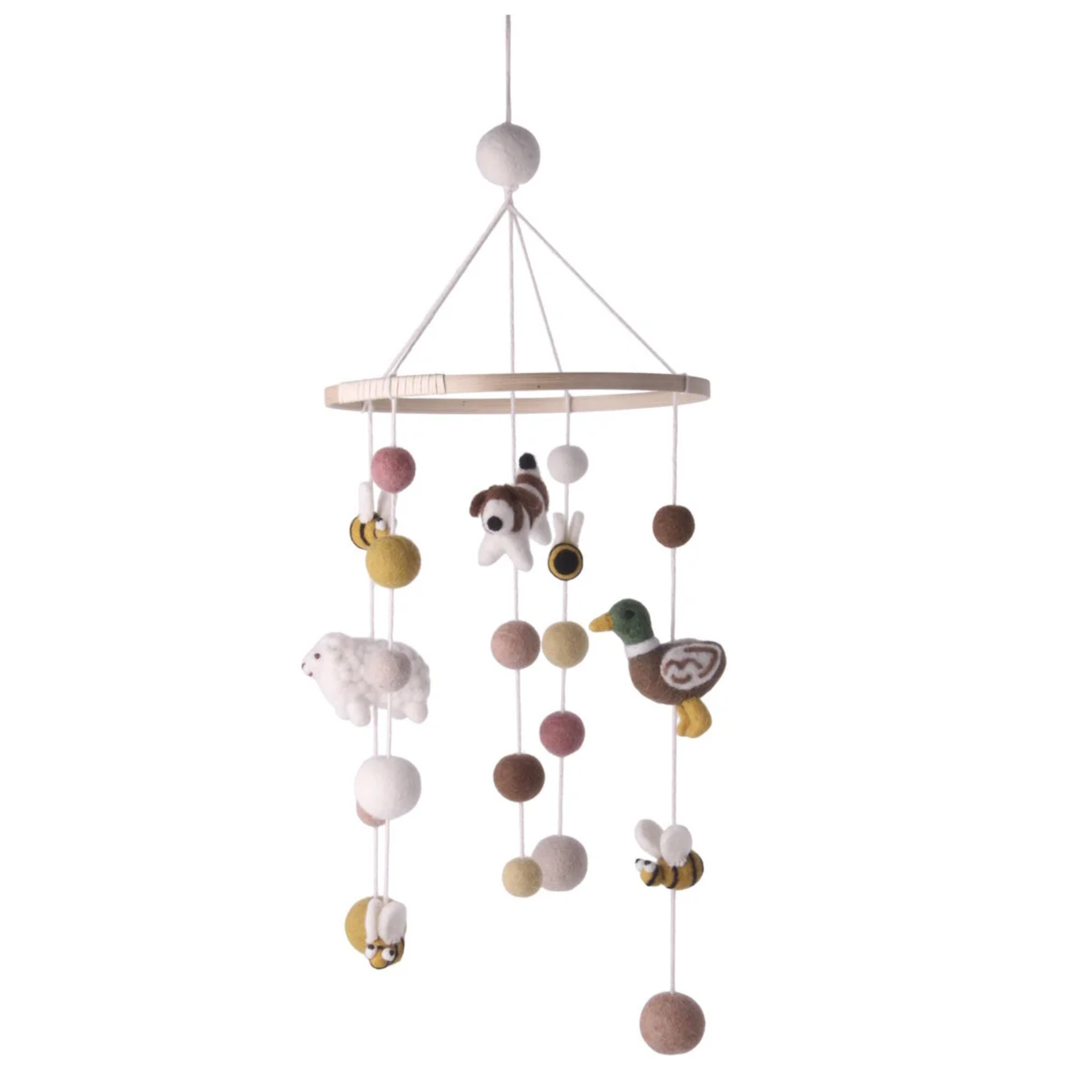 Handcrafted Felt Homestead Mobile