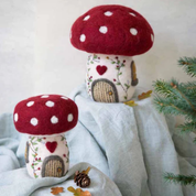 Mushroom House Felt Decoration Medium