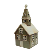 Alsace Tea Light Church Olive Green