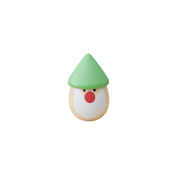 Wooden Christmas Santa Maraca Shake Green