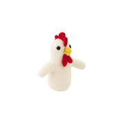 Felted Finger Puppet Chicken
