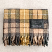Buchanan Natural Recycled Wool Blend Scottish Tartan Blanket