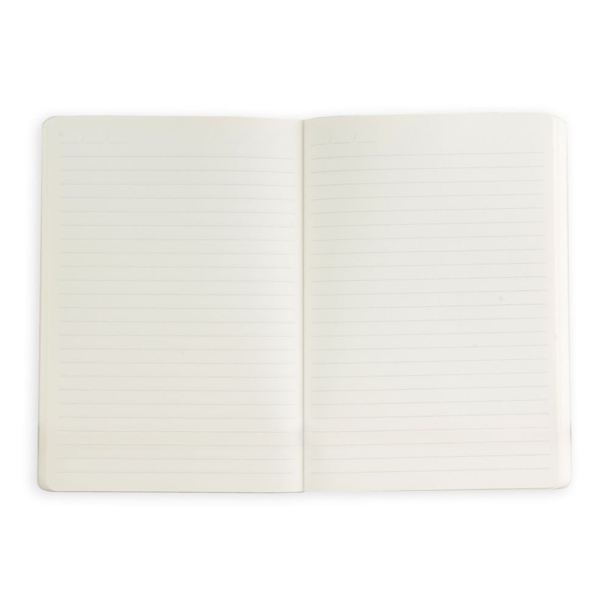 A5 Textured Soft Cover Notebook Blue Rose Dots