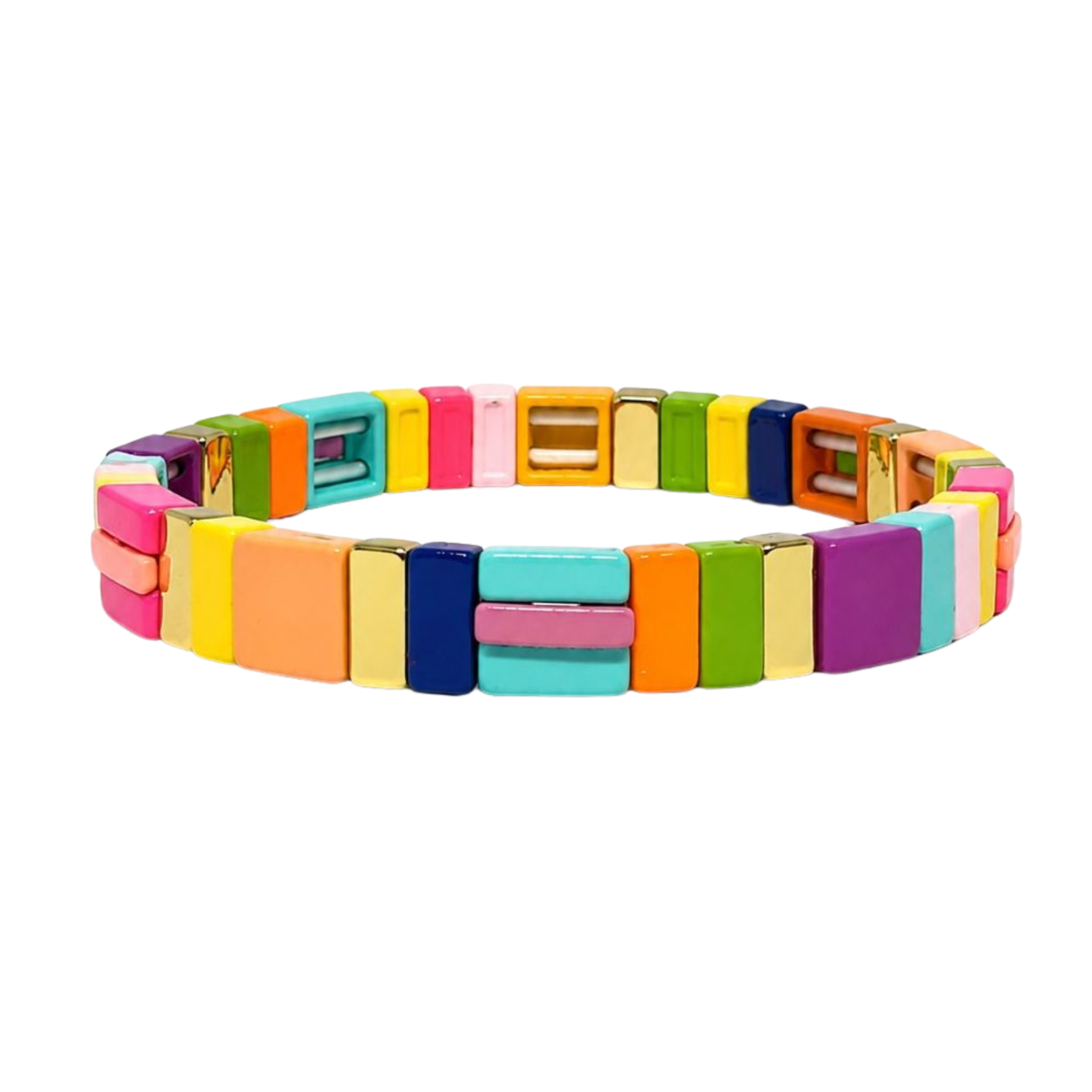 Blue Multi Candy Crush Tile Bracelet
