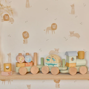 Safari Friends Wooden Block Train