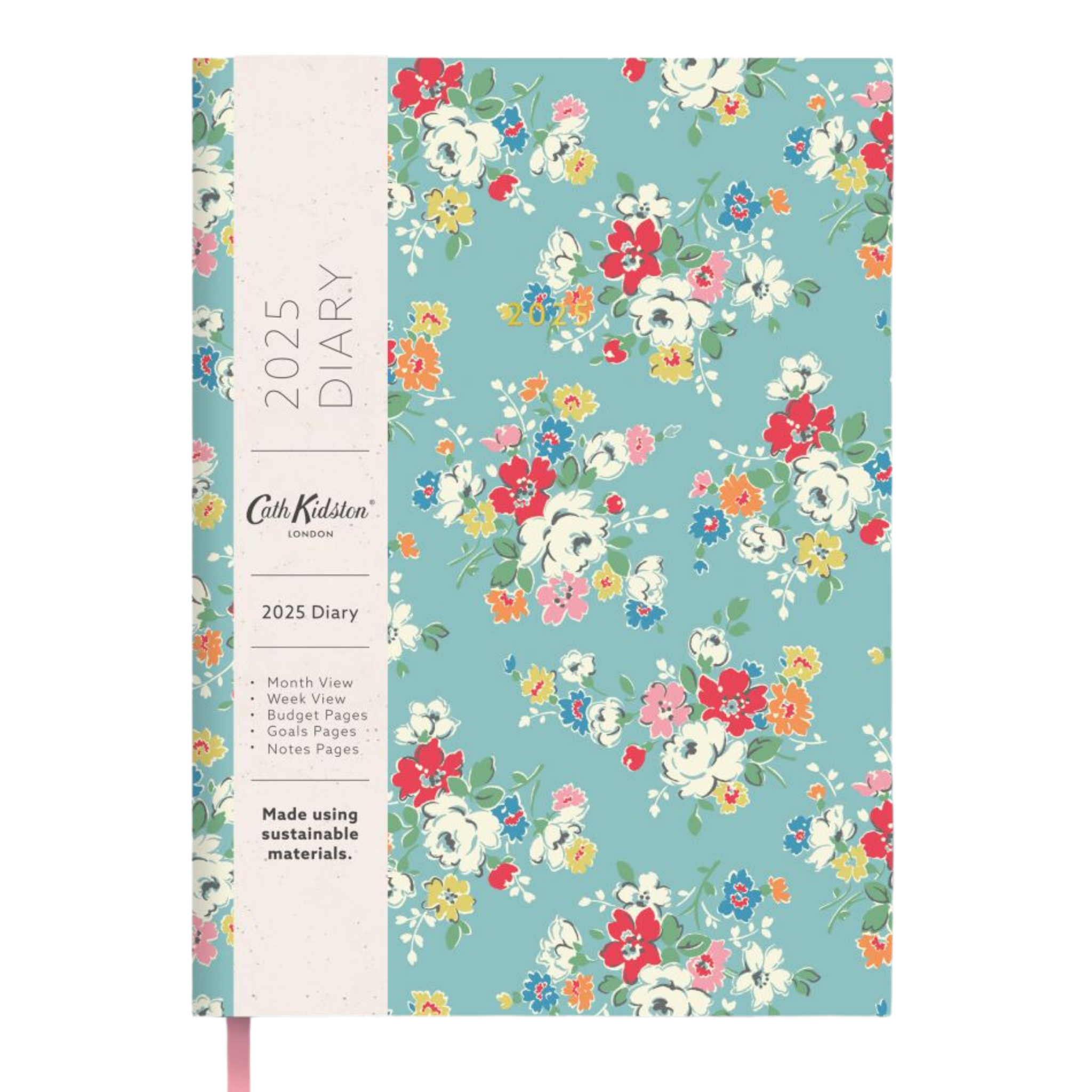 A5 Soft Cloth Cover 2025 Diary Clifton Rose