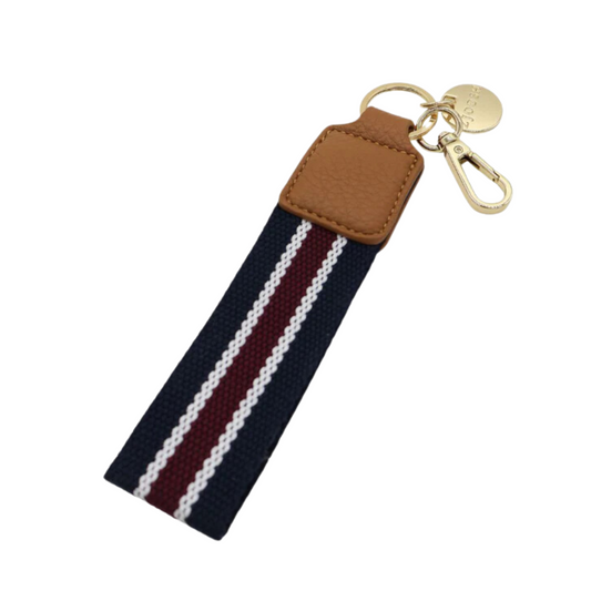 Odie Keyring Navy White Red