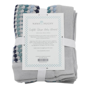 Confetti Stripe Baby Blanket Blue