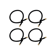 Gold Tip Hair Ties Set Black