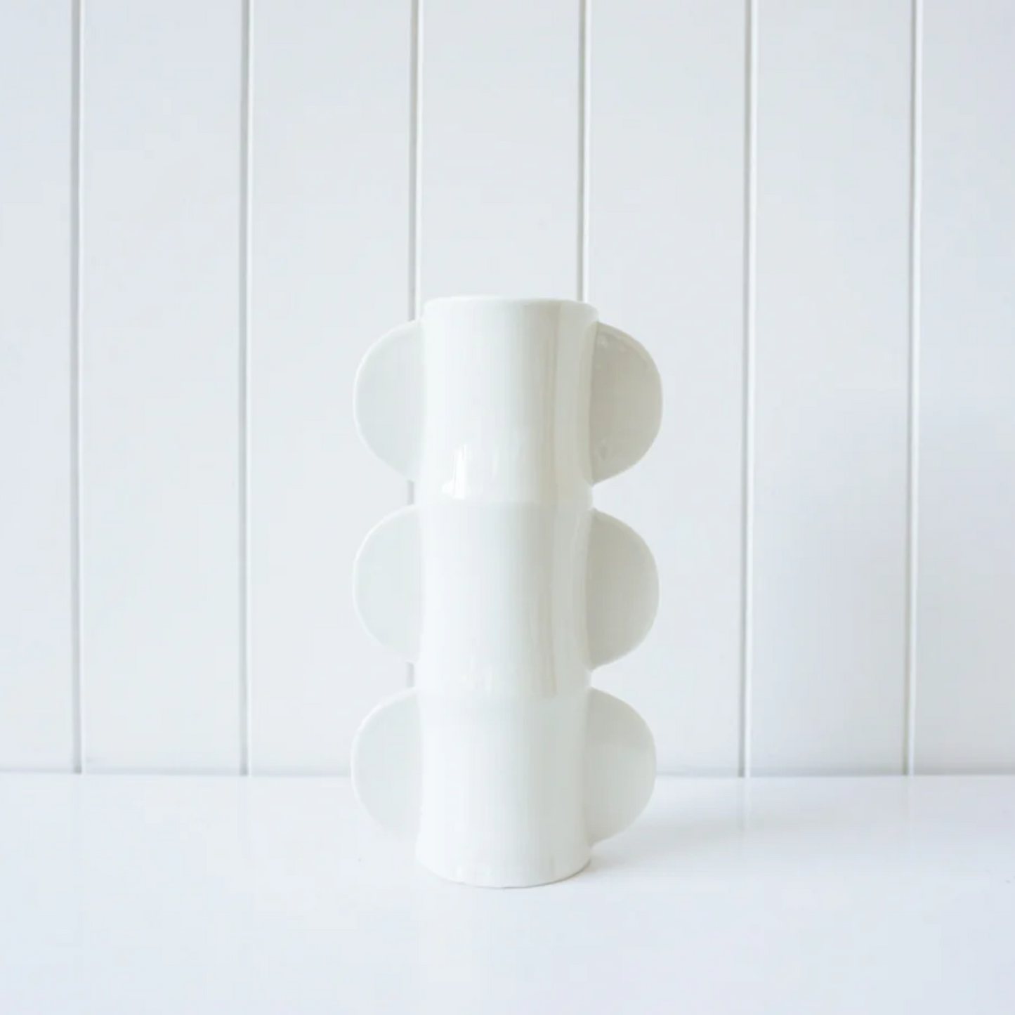 Snow Pea Vase White