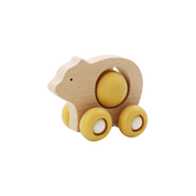 EcoSpin Animal with Silicone Wheel Golden Bear