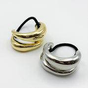 Double Pony Hair Cuff Tie Gold
