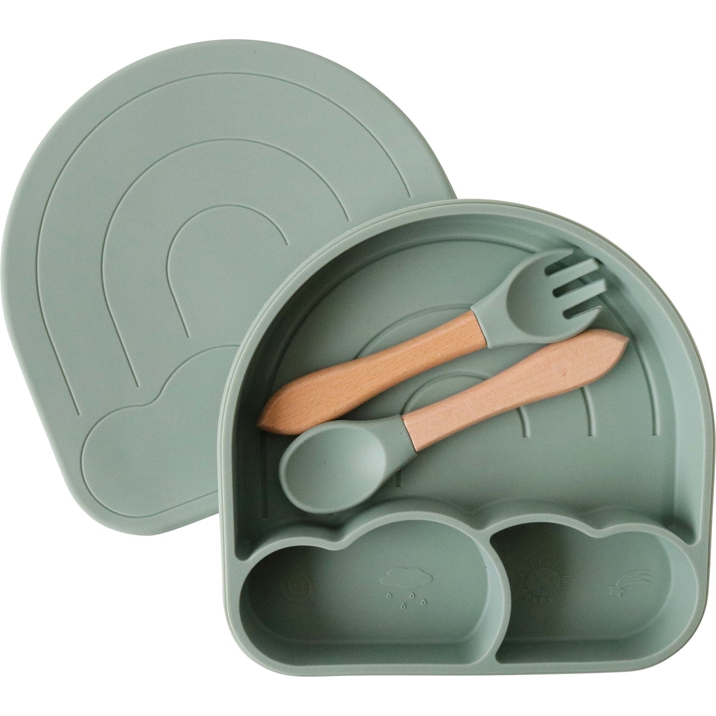 Silicone Bowl Set Arch Sage