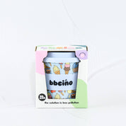 Reusable BambinoCino Bamboo Cup Scoops Blue (240ml)