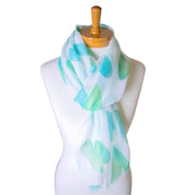 Green Hearts Scarf