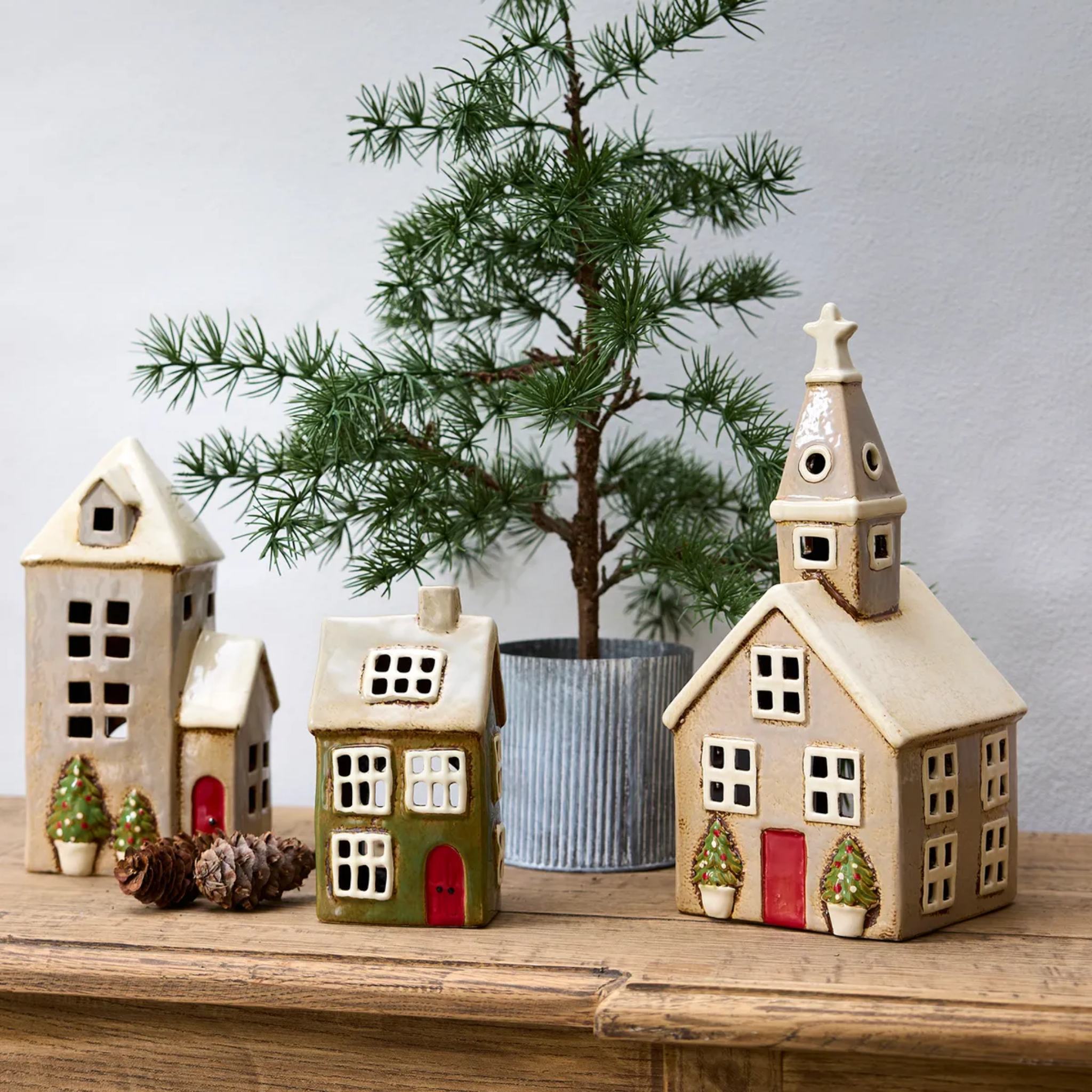 Alsace Tea Light Parish Christmas Stone