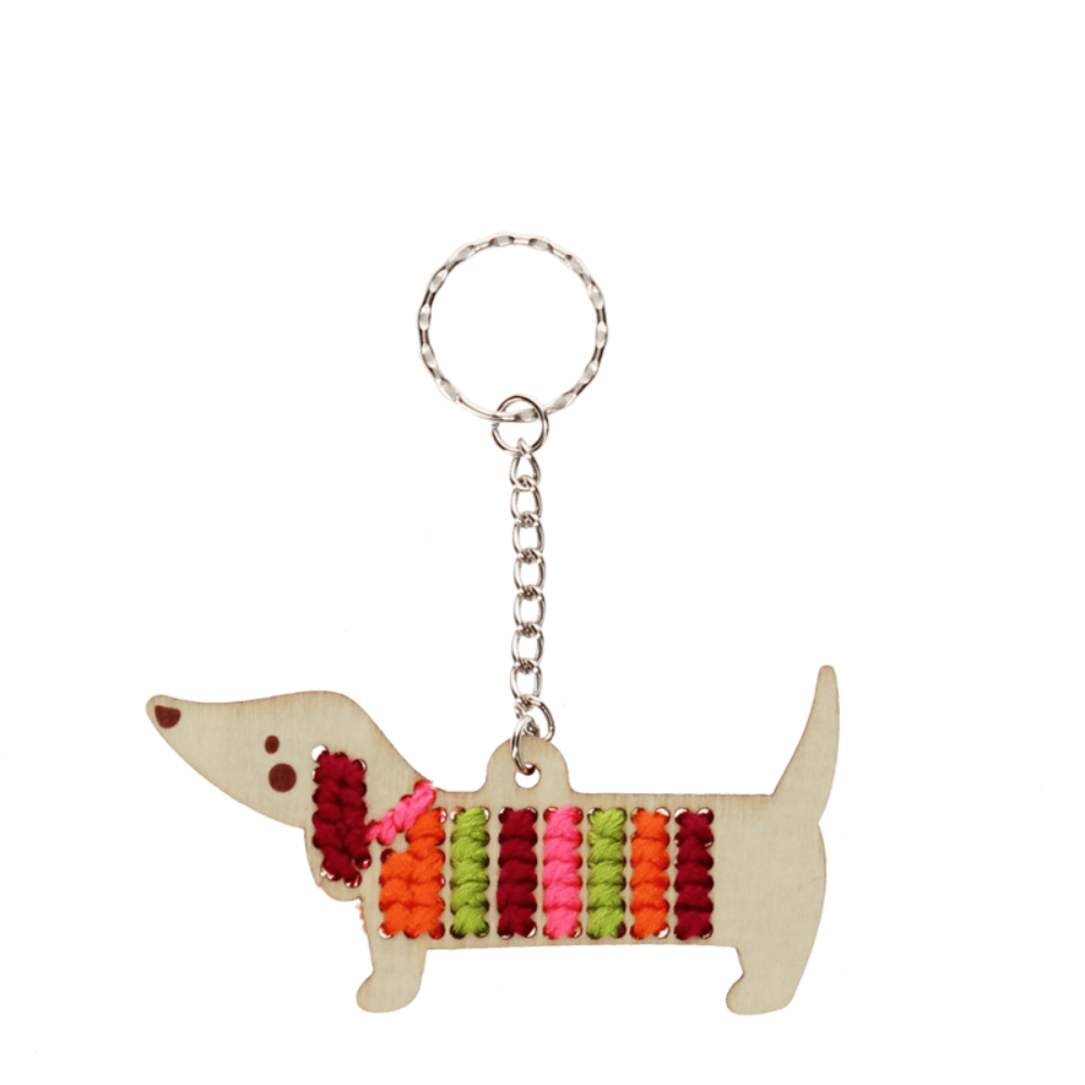 Stitch Your Own Keyring Sausage Dog